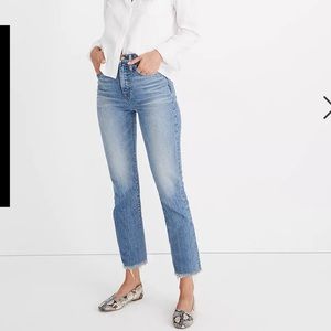 NWT MADEWELL Perfect Vintage Jean in Ainsworth wash size 28